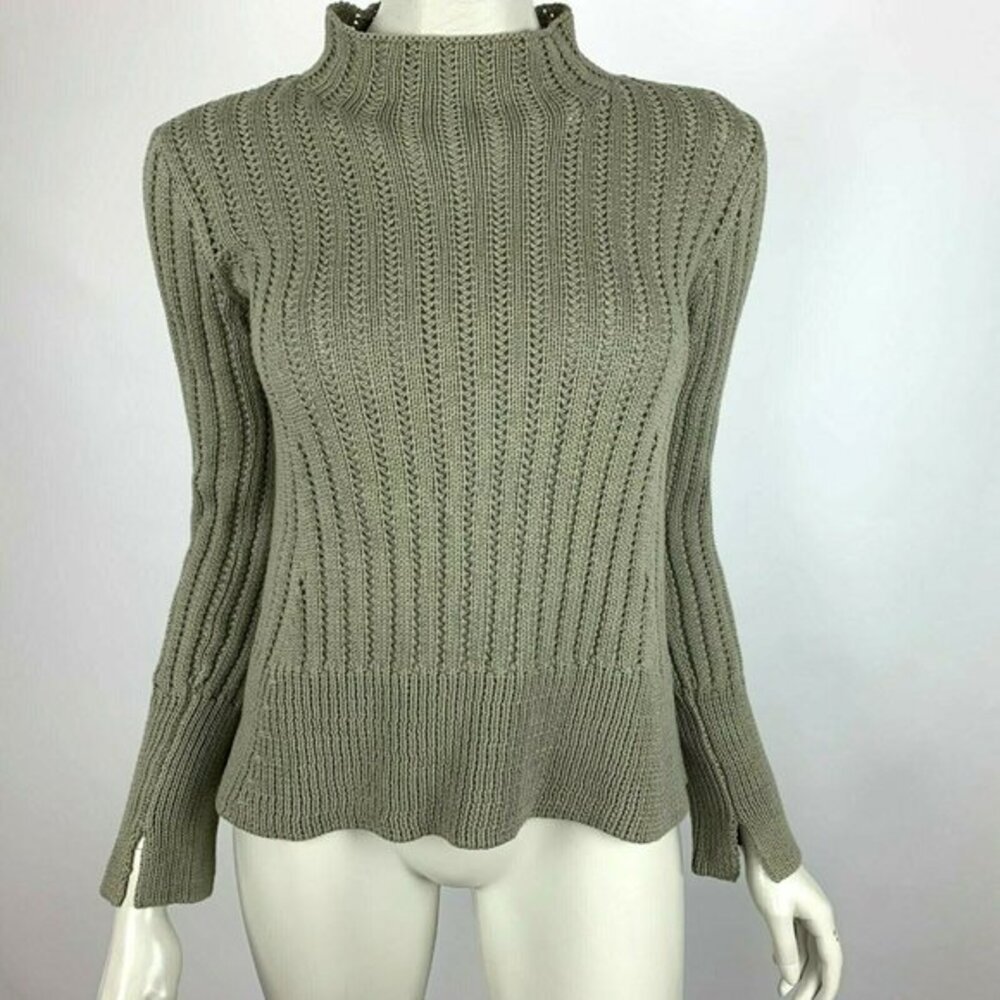 INHABIT Chunky Cotton Sweater Long Sleeve Knit